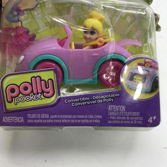 2012 Mattel Polly Pocket Polly Convertible Car And Doll Original Packaging - Picture 6 of 6